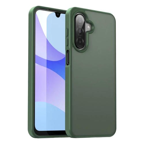 Funda hĂbrida de TPU translĂșcida y esmerilada para Samsung Galaxy A26 5G (verde oliva)
