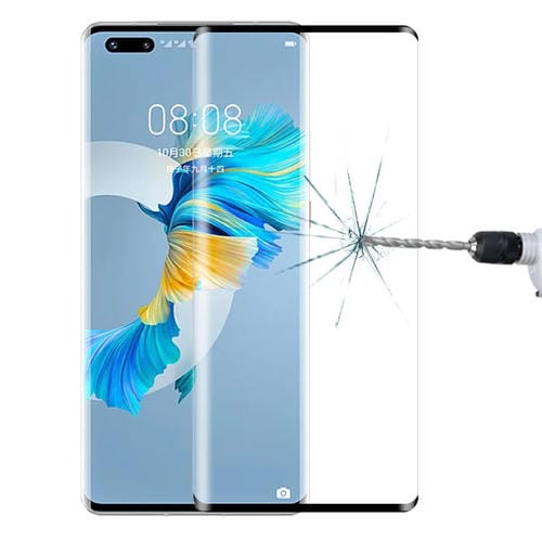 Para Huawei Mate 40 Pro + 9H 3D HD Película de vidrio templado con borde curvo