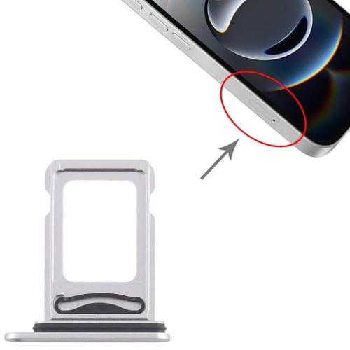 SIM Card Tray + SIM Apple iPhone 16e (Silver)
