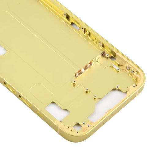 Plaque de lunette du cadre central Apple iPhone 14 (Jaune)