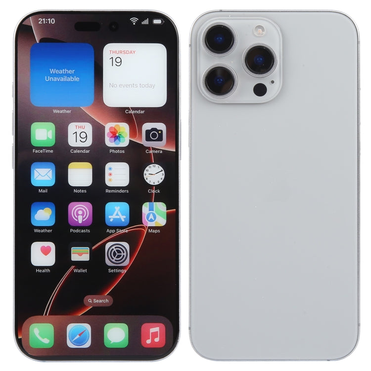 Modelo de Pantalla Falsa sin Función con Pantalla a Color para iPhone 16 Pro (Natural)