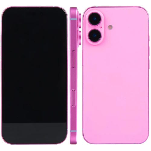 Modelo de Pantalla Falsa para iPhone 16 (Rosa) sin Función