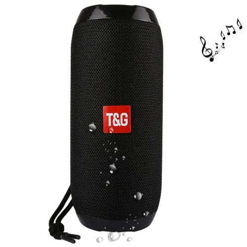 Altavoz Estéreo Portátil T&G Tg117 Bluetooth Micrófono Llamadas Tarjeta TF Entrada Auxiliar FM (Negro)