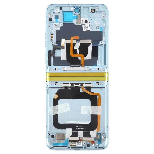 Pantalla Completa Original con Marco para Motorola Razr 40 Ultra XT2321-3 XT2321-1 XT2321-2 (Azul)