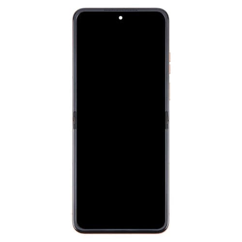 Plein écran d'origine avec cadre pour Motorola Razr+ 2024 (Doré)