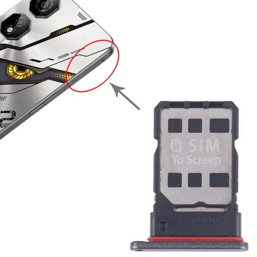 SIM Card Tray for ZTE Nubia Neo 2 Z2352N (Black)