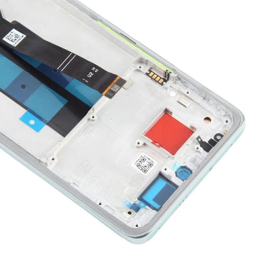 Vollbild Original AMOLED Display mit Rahmen für Xiaomi Poco X7 5G (Grün)