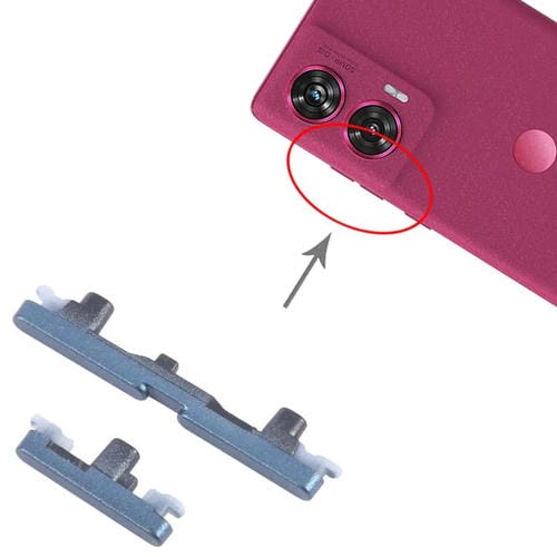 Bouton d'alimentation et de volume Motorola Edge 50 Fusion (Bleu)
