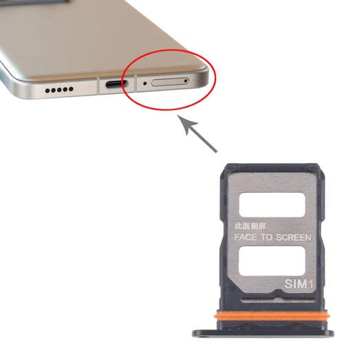 Plateau Carte SIM Xiaomi 14T Pro 5G (Noir) (10 Unités)