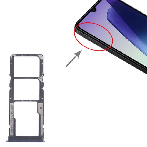 SIM-Kartenfach Xiaomi Redmi 14R 5G + Micro SD (Blau) (10 Stücke)