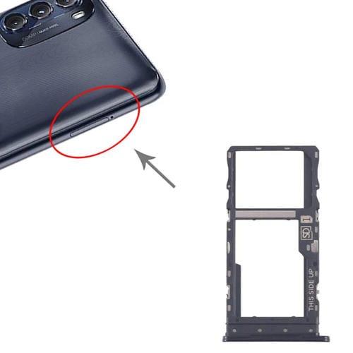 Vassoio Scheda SIM e Micro SD Motorola Moto G 2022 (10 Unità) (Nera)