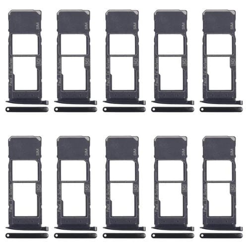 Plateau Carte SIM et Micro SD Motorola Moto G7 Plus (Noir) (10 unités)