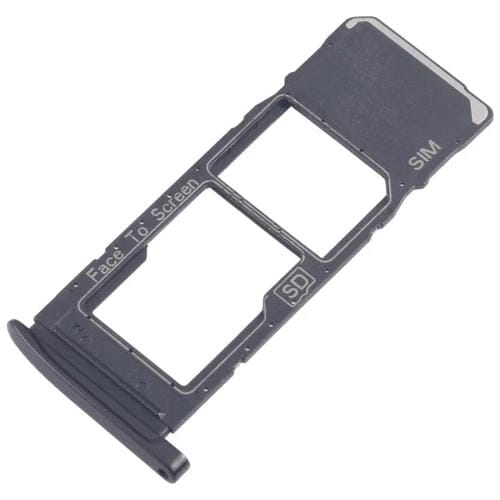 Plateau Carte SIM et Micro SD Motorola Moto G7 Plus (Noir) (10 unités)