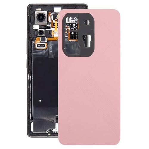 Funda trasera de cuero original para Infinix Note 50x 5G X6857B (rosa)