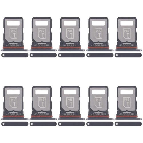 Bandeja para tarjeta SIM original (10 unidades) para Motorola Moto S30 Pro (negro)