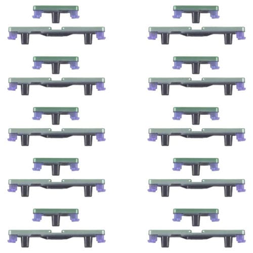 Para Motorola Edge 60 10 pares de botones de encendido y control de volumen (verde)