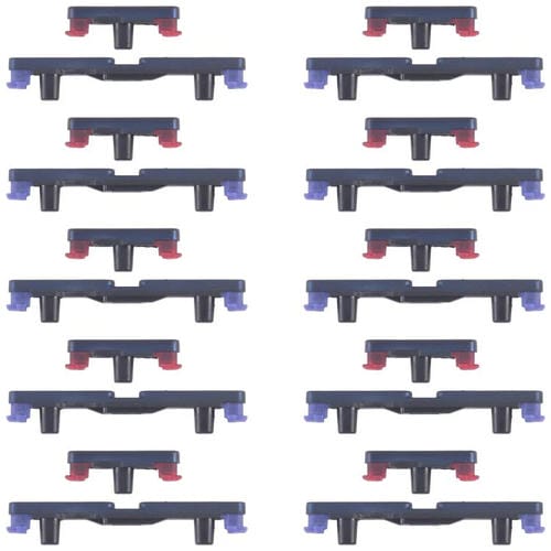 Para Motorola Edge 60 10 pares de botones de encendido y control de volumen (azul)