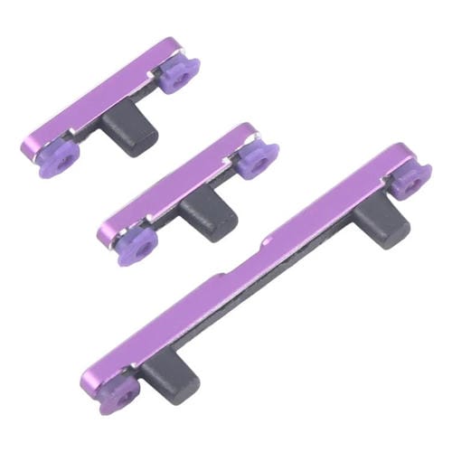 Para Motorola Edge 60 Pro 10 pares de botones de encendido y control de volumen (morado)
