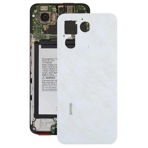 Carcasa trasera original para Tecno Pova 6 Neo 5G (blanca)