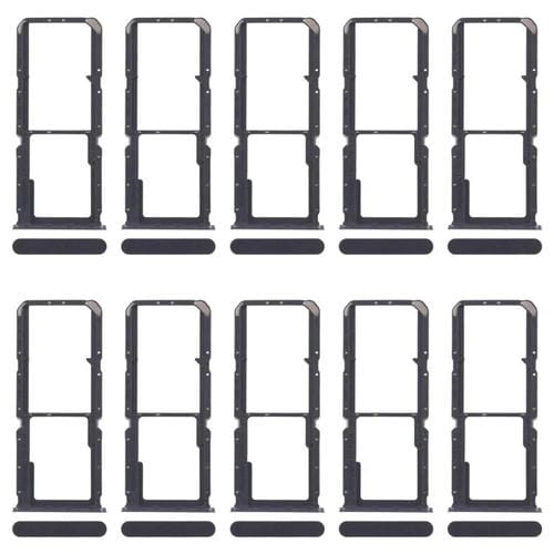 Bandeja para tarjeta SIM original OPPO A3x 4G CPH2641 (10 unidades) + bandeja para tarjeta SIM + bandeja para tarjeta Micro SD (negra)