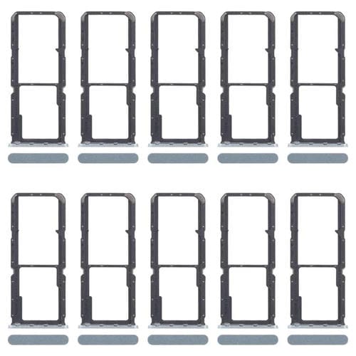 Bandeja para tarjeta SIM original (10 unidades) para OPPO A3x 4G CPH2641 + bandeja para tarjeta SIM + bandeja para tarjeta Micro SD (verde)