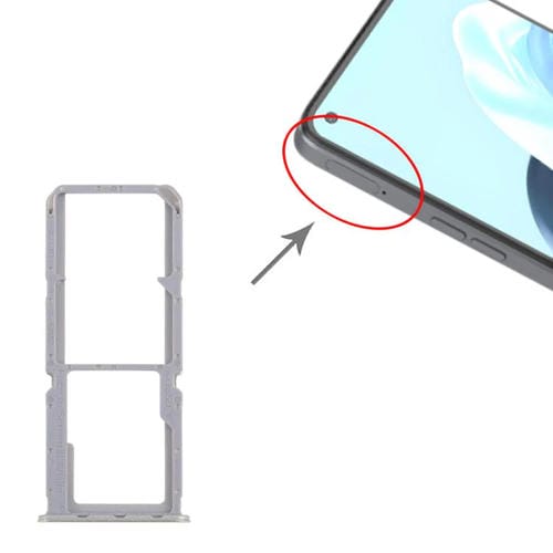 Bandejas para tarjeta SIM original (10 unidades) + bandeja para tarjeta SIM + bandeja para tarjeta Micro SD (verde) para OPPO Reno7 4G CPH2363