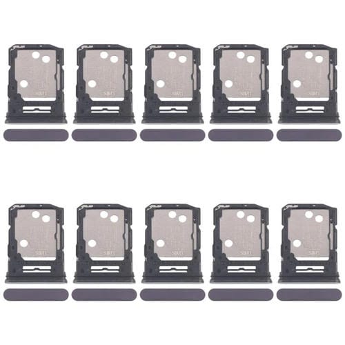 Bandeja para tarjeta SIM original (10 unidades) para OPPO Reno12 5G CPH2625 + bandeja para tarjeta SIM/tarjeta Micro SD (negra)