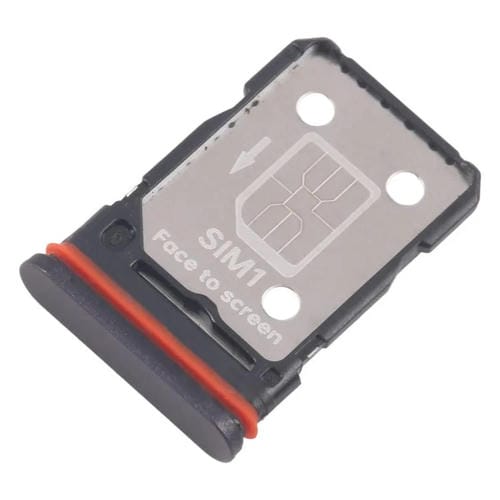 Bandeja para tarjeta SIM original (10 unidades) para OPPO F29 Pro (negro)