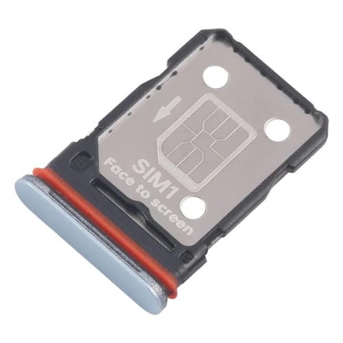 Bandeja para tarjeta SIM original (10 unidades) para OPPO F29 (azul)