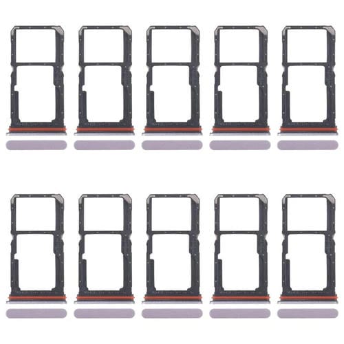 Bandejas para tarjeta SIM original (10 unidades) para OPPO A5 Pro 4G CPH2711 + bandeja para tarjeta SIM/tarjeta Micro SD (rosa)