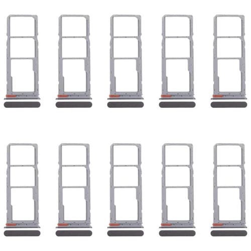 Para Realme C75 4G RMX3941, 10 bandejas SIM originales + bandejas SIM + bandejas Micro SD (negro)