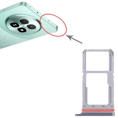 Bandeja para tarjeta SIM original Realme 13 5G RMX3951 (10 unidades) + bandeja para tarjeta SIM/tarjeta Micro SD (negra)