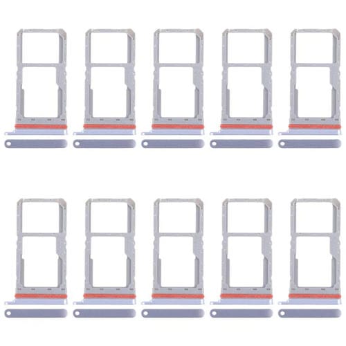 Para Realme 13 5G RMX3951, 10 bandejas SIM originales + bandeja para tarjeta SIM/bandeja para tarjeta Micro SD (azul)