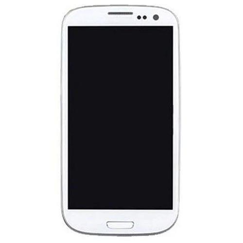 Schermo LCD Super AMOLED Samsung Galaxy S3 i9300 con Cornice (Bianco)