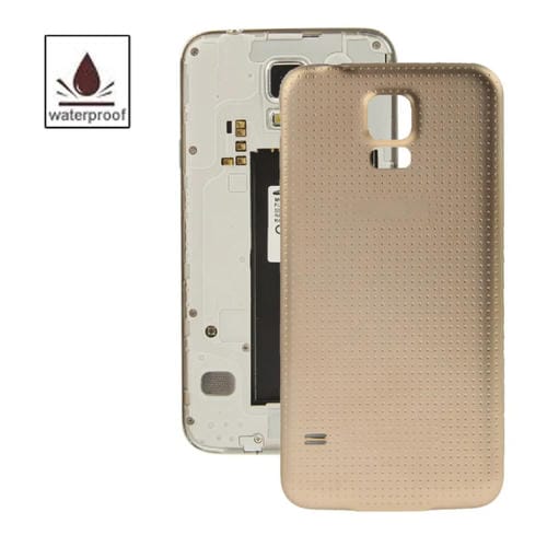 Copertura Batteria Samsung Galaxy S5/G900 Impermeabile (Oro) Materiale Plastico