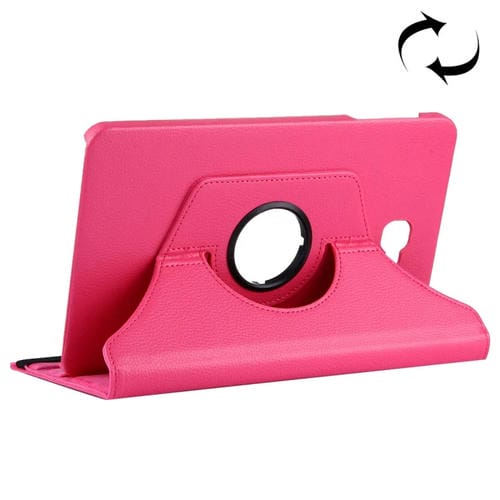 Funda para Tablet Galaxy Tab A 10.1 T580 Cuero con Rotación 360 y Soporte (Magenta)
