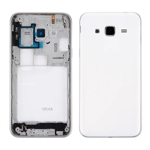 Tapa Trasera de Batería y Bisel Samsung Galaxy J3 J320 (Tarjeta Doble) (Blanco)