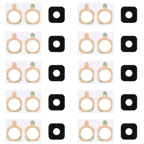 Rückkameraobjektivabdeckung Samsung Galaxy S6 Active / G890 mit Klebstoff (10 Stück)