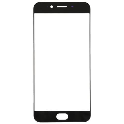 Pantalla Frontal Lente de Vidrio Exterior Oppo R9S (Negro)