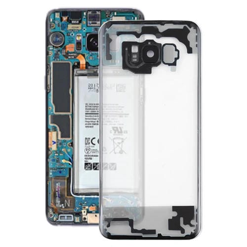 Dos de couverture Samsung Galaxy S8+ avec objectif de caméra (Transparent)