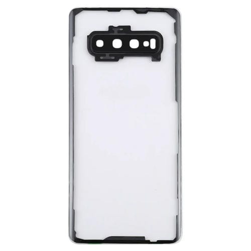 Couvercle arrière de batterie Samsung Galaxy S10+ SM-G9750 G975F avec lentille de caméra (Transparent)