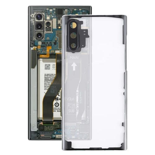 Back Battery Cover Samsung Galaxy Note 10 N970 N9700 with Camera Lens (Transparent)