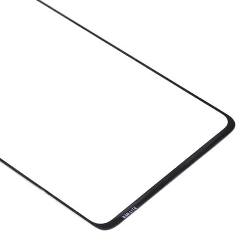 Glaslinse Frontbildschirm Samsung Galaxy A71 (Schwarz) Außen