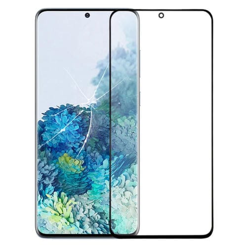 Objectif en verre extérieur Samsung Galaxy S20 Écran frontal (Noir)