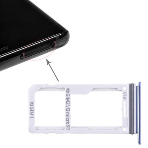 SIM-Karten- und Micro-SD-Kartenfach Samsung Galaxy Note 8 (Blau)