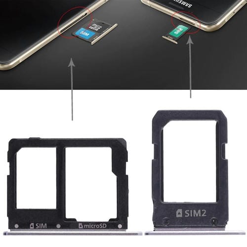 SIM Card and Micro SD Tray Samsung Galaxy A5108/A7108 (Gray)