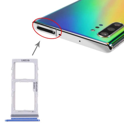 SIM/Micro SD Tray Samsung Galaxy Note 10+ (Blue)