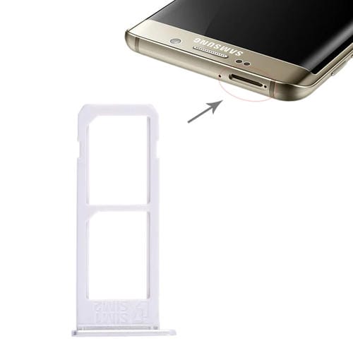 SIM Card Tray Samsung Galaxy S6 Edge Plus/S6 Edge+ (Silver) 2 Cards