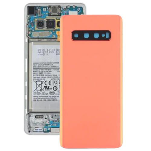 Rückseite der Batterieabdeckung Samsung Galaxy S10 mit Kamerlinse (Rosa)