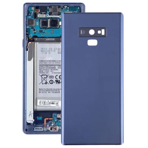 Couvercle arrière de batterie Samsung Galaxy Note 9 avec objectif de caméra (bleu)